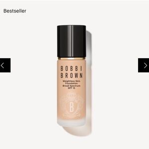 Bobbi Brown Warm Beige (W-046) weightless skin foundation 1oz NIB